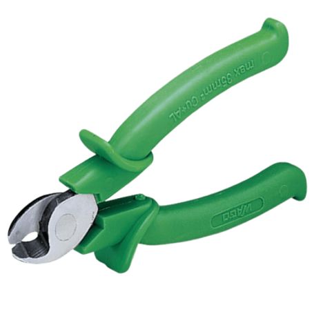 tenaza cortahilos  para cable de cobre y aluminio hasta 35mm²  peso 2156 g  verde  incluye 10 uds  fabricado en alemania  rohs 