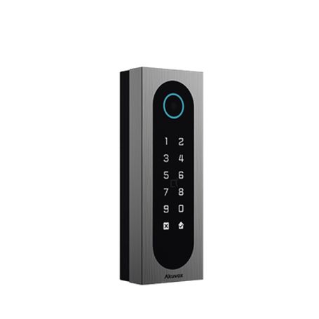 Control De Acceso Slim Akuvox A08s / Aluminio Y Vidrio Templado / Ip65  Ik09 / Capacidad Para 20000 Tarjetas / Métodos De Acceso