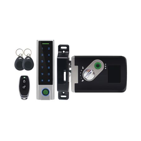 Kit De Cerradura Inteligente / Incluye Teclado Y Control Remoto / Soporta Huella Tarjeta Y Contrasena / Teclado Metálico Ip65