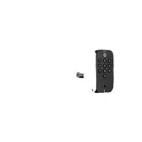 cerradura digital yed 210  acceso por código y llave  autobloqueo automático  instalación fácil  20 códigos  protección ipx5  f