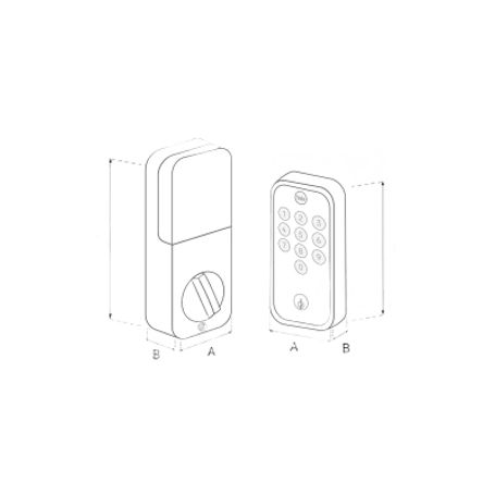 Cerradura Digital Yed 210 / Acceso Por Código Y Llave / Autobloqueo Automático / Instalación Fácil / 20 Códigos / Protección Ipx
