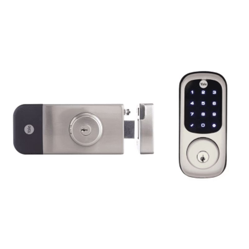 Cerradura Digital Para Exteriores / Teclado Digital Táctil / Control Remoto App Yale / Compatible Zigbeez Wave Plus / Resistente