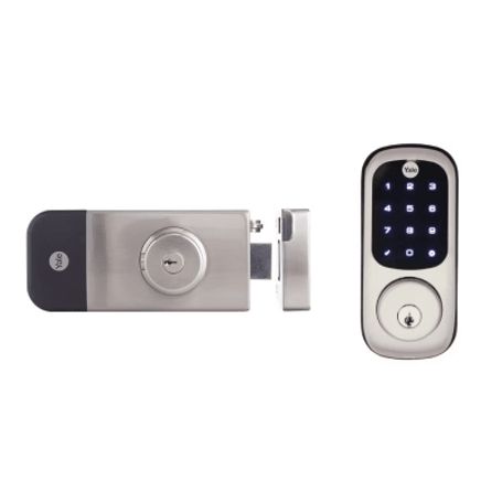 Cerradura Digital Para Exteriores / Teclado Digital Táctil / Control Remoto App Yale / Compatible Zigbeez Wave Plus / Resistente