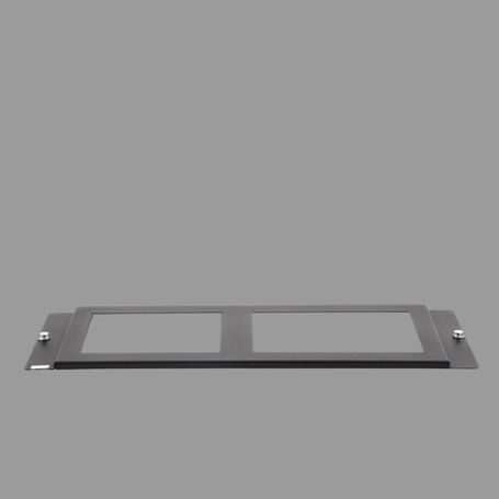 Placa De 1 Fila Para Dvcem Y Cmic1 / Compatible Con Gabinetes Serie Cab4 De Notifier / Color Negro