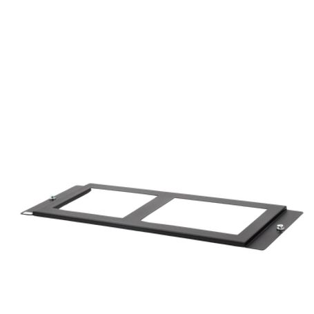 Placa De 1 Fila Para Dvcem Y Cmic1 / Compatible Con Gabinetes Serie Cab4 De Notifier / Color Negro