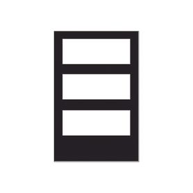 puerta para gabinete de 3 niveles  para paneles notifier  color negro
