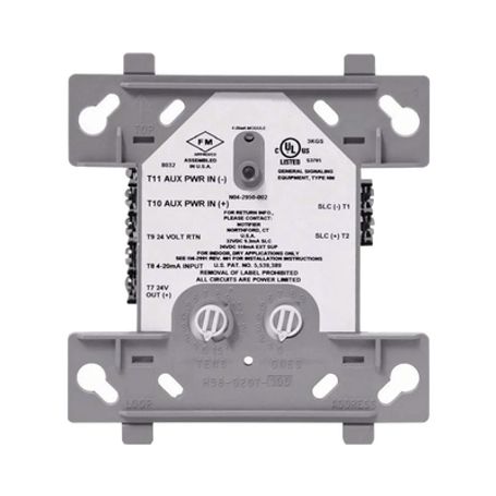 módulo de entrada analógica 420 ma  direccionable  compatible solo con nfs23030  tecnologia flashscan® de notifier