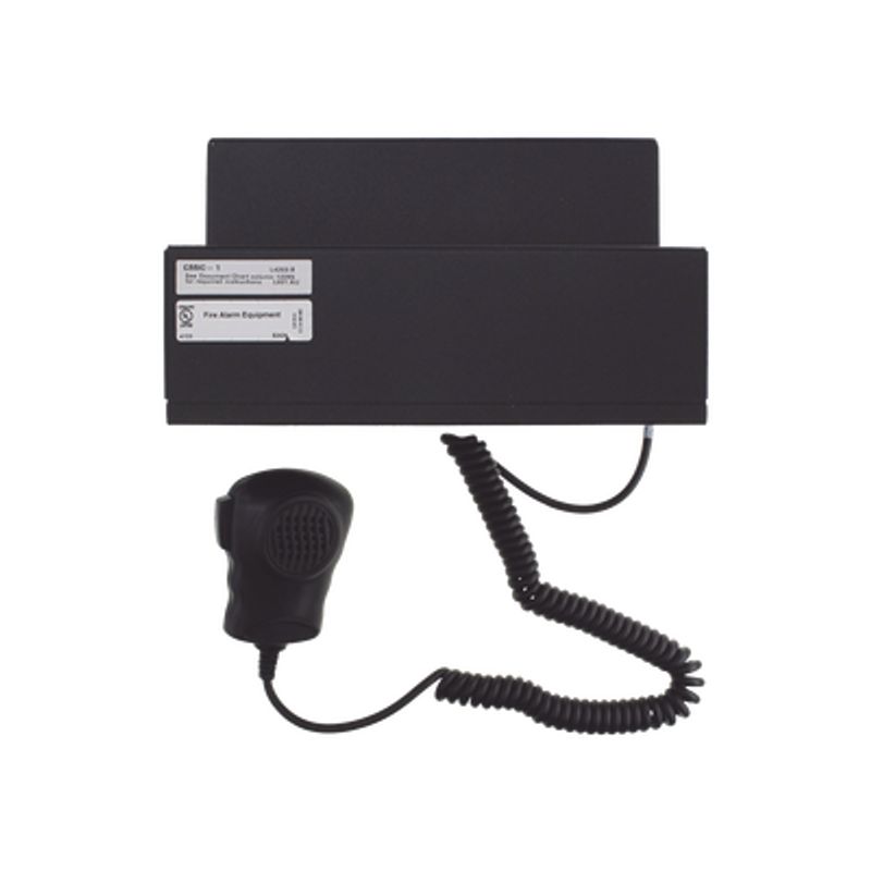 Chasis Con Micrófono / Compatible Con Dvcem De Notifier / Color Negro