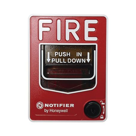 estación manual de emergencia inalámbrica  protocolo flashscan® de notifier  incluye baterias  texto en inglés