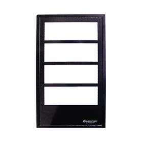 puerta para gabinete de 4 niveles  para paneles notifier serie onyx  color negro