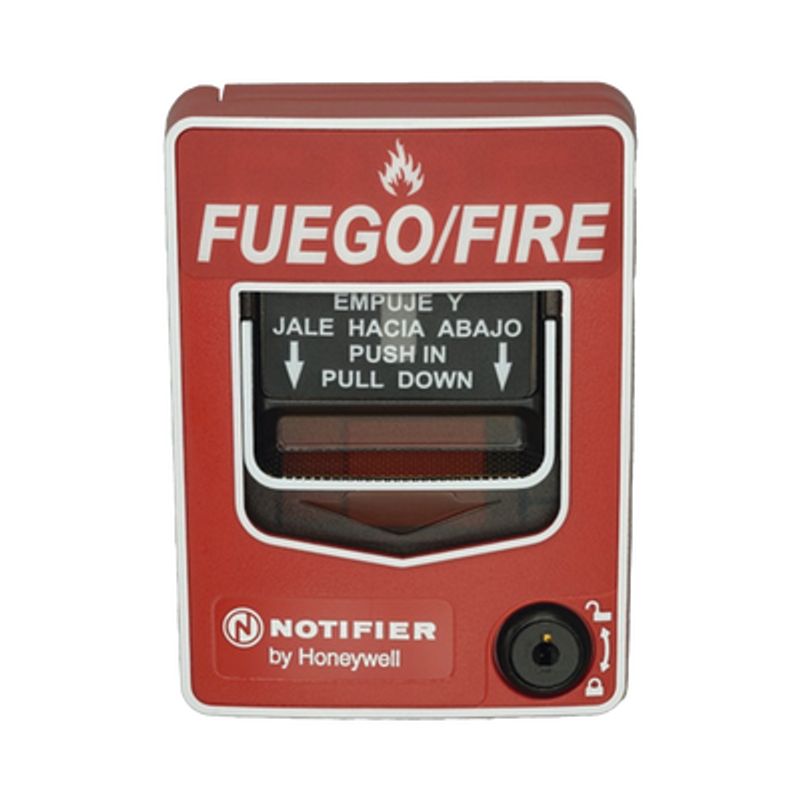 Estación Manual De Emergencia Inalámbrica / Protocolo Flashscan® De Notifier / Incluye Baterias / Texto En Espanol