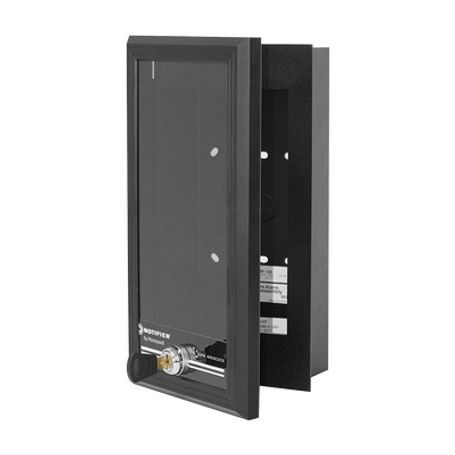 Caja De Montaje Para Anunciadores Serie Acs De Notifier / Puerta De Vidrio Y Cerradura Con Llave