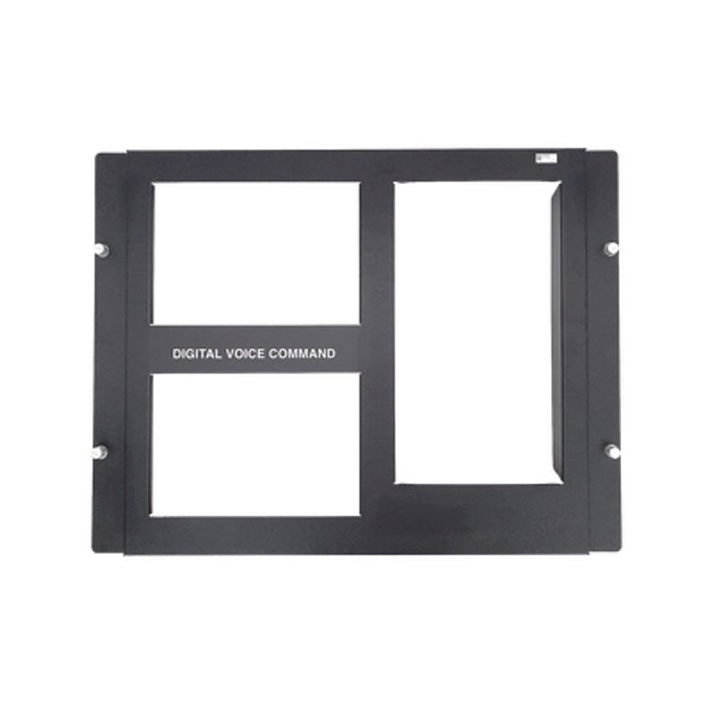 Placa De 2 Fila Para Dvc / Compatible Con Gabinetes Serie Cab4 De Notifier  / Color Negro