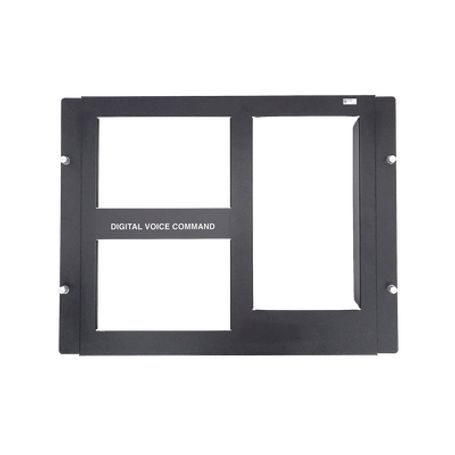 Placa De 2 Fila Para Dvc / Compatible Con Gabinetes Serie Cab4 De Notifier  / Color Negro