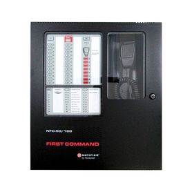 centro de comando de emergencia para voceo y evacuación  50 w a 25 v  para paneles direccionables de detección de incendio seri