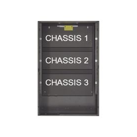 gabinete de 3 nivels  serie eq de notifier  color negro
