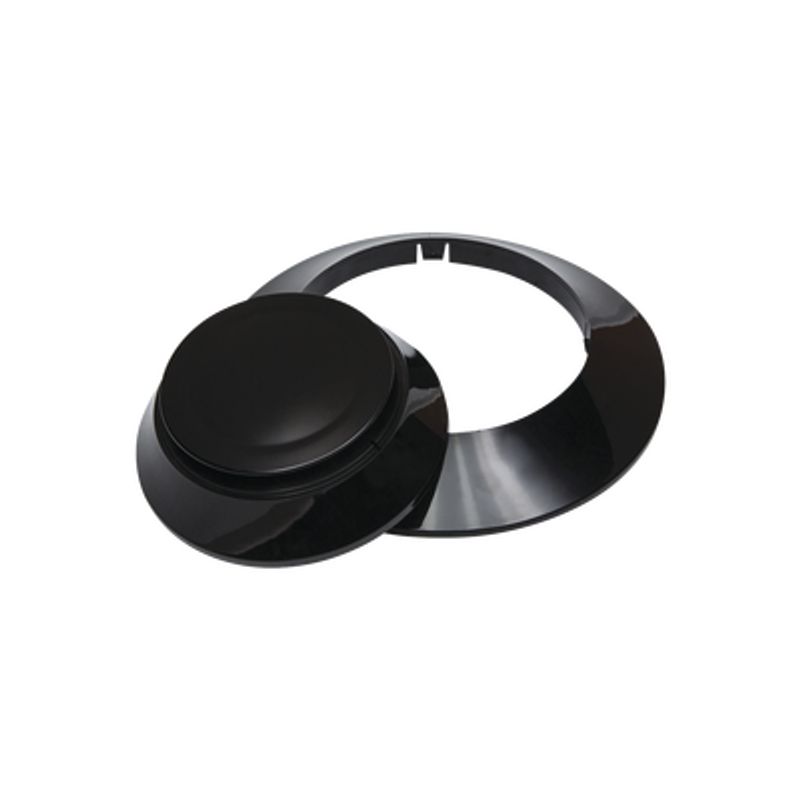 Kit De 10 Anillos Y 10 Cubiertas Color Negro Para Nuevos Detectores Firelite Idp Y Sk. 