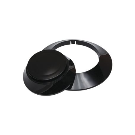 Kit De 10 Anillos Y 10 Cubiertas Color Negro Para Nuevos Detectores Firelite Idp Y Sk. 