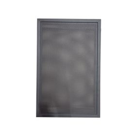 puerta para gabinete de 3 niveles eqbbc4  ventilada  para paneles serie eq de notifier  color negro