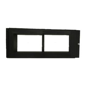 placa de revestimiento para anunciador gráfico ncd  se instala en la primer fila de gabinetes serie cab4 de notifier  color neg