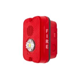 sirena con lámpara led estroboscópica  a 2 hilos  montaje en pared  12 o 24 vcd  configuración estroboscópica seleccionable  te