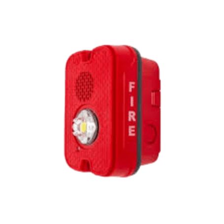 Sirena Con Lámpara Led Estroboscópica / A 2 Hilos / Montaje En Pared / 12 O 24 Vcd / Configuración Estroboscópica Seleccionable 
