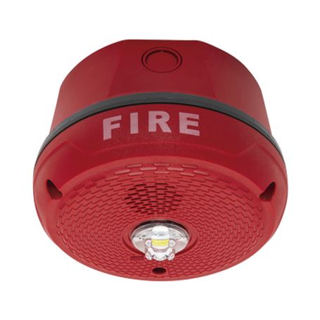sirena con lámpara led estroboscópica  montaje en techo  nivel de candelas seleccionable  color rojo  nuevo diseno moderno y el