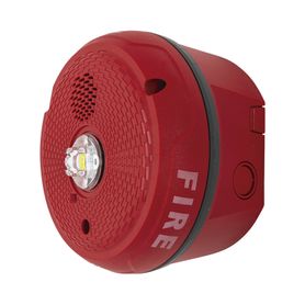 sirena con lámpara led estroboscópica  montaje en techo  nivel de candelas seleccionable  color rojo  nuevo diseno moderno y el