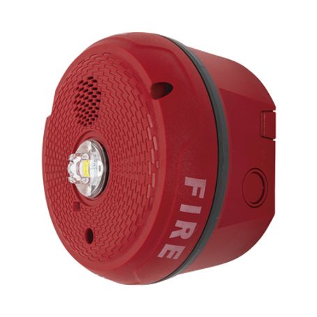 Sirena Con Lámpara Led Estroboscópica / Montaje En Techo / Nivel De Candelas Seleccionable / Color Rojo / Nuevo Diseno Moderno Y