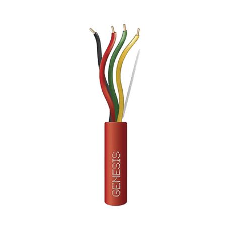 bobina de 305 metros de alambre  4 x 14 awg  tipo fplpcl3p  resistente al fuego  color rojo  para sistemas contra incendio o si