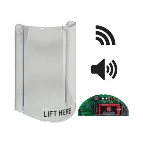 Cubierta Protectora De Policarbonato Súper Resistente Con Sonido Con Transmisor Inalámbrico Para Stiv34104 Texto En Ingles Para 