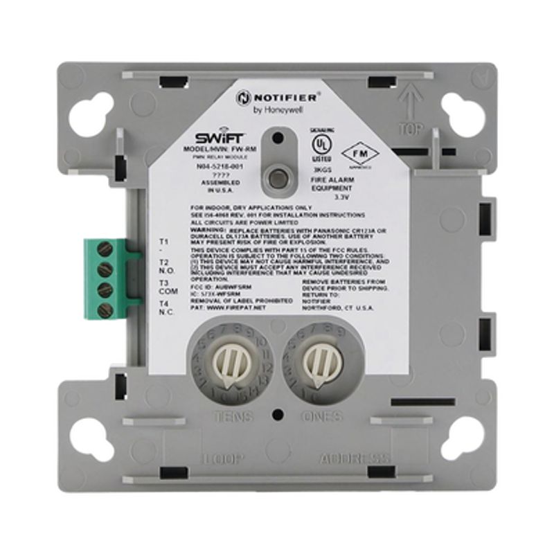 Módulo Relevador Inalámbrico/ Protocolo Flashscan® De Notifier / Incluye Baterias