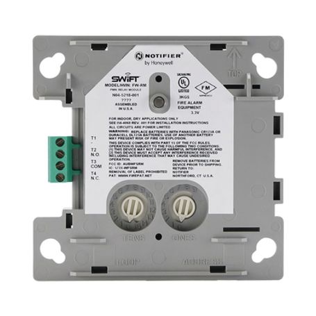 módulo relevador inalámbrico protocolo flashscan® de notifier  incluye baterias