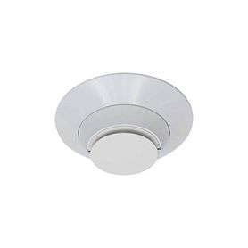 detector de humo fotoeléctrico direccionable con sensor térmico color marfil incluye base de montaje 6