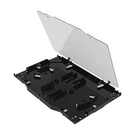 charola de empalme para fibra óptica protección para 24 empalmes de fusión o mecánicos compatible con distribuidor lpodf8024