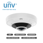 CAMARA IP FISHEYE UNV IPC86CEB-AF18KC-I0 / 12MP / LENTE-FIJO 1.8MM / VISTA-360° / DEWARPING / DWDR / IR15M / MICROSD256GB