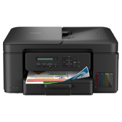 Multifuncional Tinta Continua Brother DCPT730DW, impresión dúplex, 27 ppm negro/23 ppm color, USB 2.0, Wifi 2.4/5Ghz, cama plana