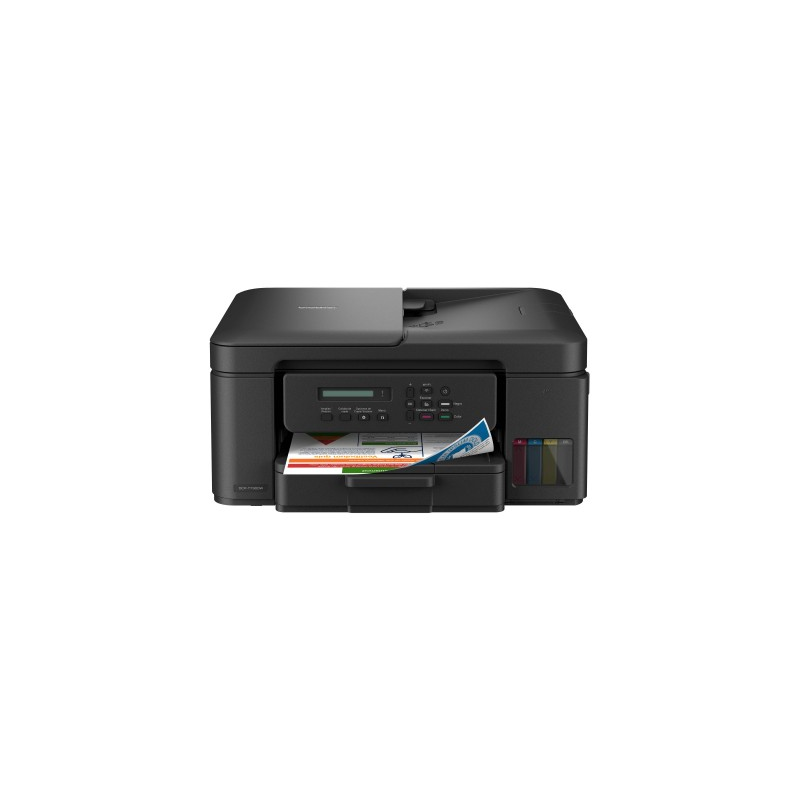 Multifuncional Tinta Continua Brother DCPT730DW, impresión dúplex, 27 ppm negro/23 ppm color, USB 2.0, Wifi 2.4/5Ghz, cama plana