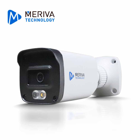 CAMARA HD BULLET MERIVA TECHNOLOGY MDL-5202A / 5MP / AHD/TVI/CVI / 2.8MM / ILUMINACION DUAL (20 - 30M IR / 20M LUZ CALIDA)