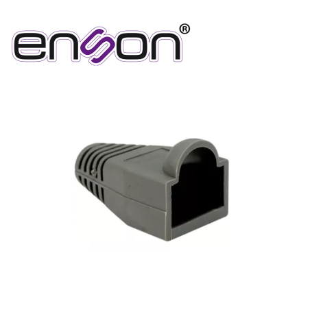 BOTA PLASTICA GRIS ENSON CAPUCHON PARA PROTECCION DE PLUG RJ45 PARA CABLE DE 6MM