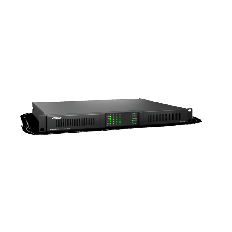 Amplificador de Audio PowerShareX | 4x300w | Potencia Adaptable | DSP | Dante | Baja Impedancia | 70/100V