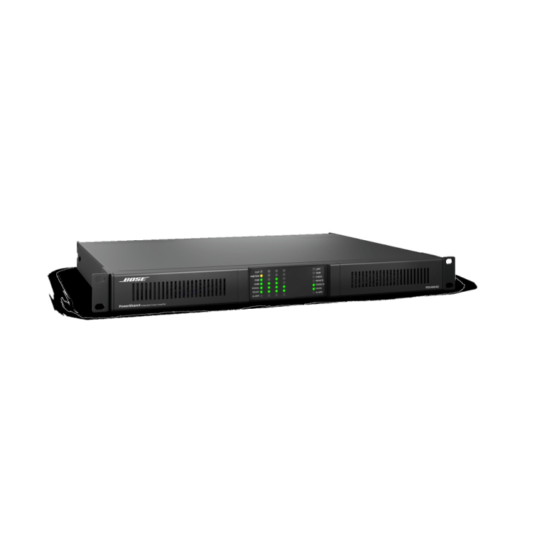 Amplificador de Audio PowerShareX | 4x1200w | Potencia Adaptable | DSP | Dante | Baja Impedancia | 70/100V