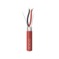 Bobina de 305 Metros de Alambre / 2 x 18 AWG / Riser / BLINDADO / Tipo FPLR / Color Rojo / Para Aplicaciones en Sistemas