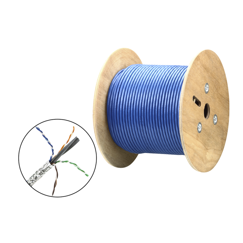 Cable SF/UTP | 4 pares 23 AWG | Cumple con los requisitos de la HDBaseT Alliance | Protección EMI | Transmisión de datos 4K