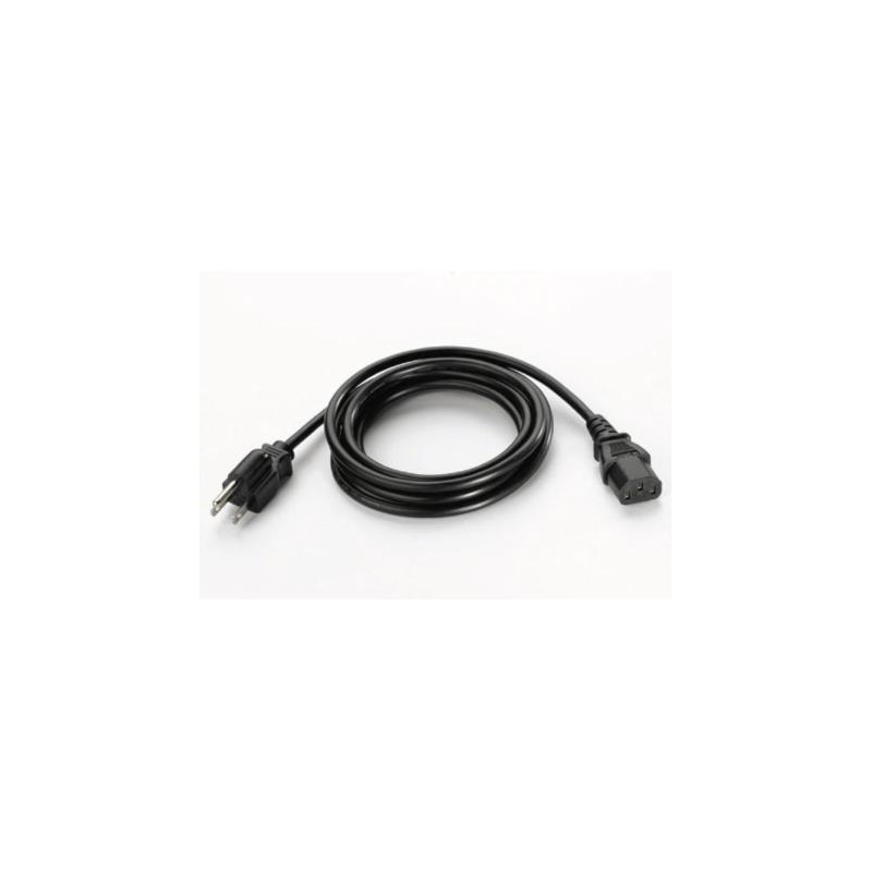 Cable de Alimentación CA USA Zebra 228 cm de Largo con Conexión a Tierra Tres Hilos para Fuentes de Poder