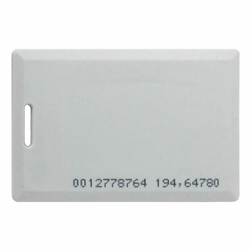 Zkteco Idcardkr2k  Tarjeta Id Con Frecuencia De 125 Khz Tipo Clamshell (perforada Y Con Grosor De 1.88 Mm) Con Folio Impreso Zk1