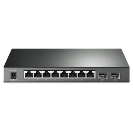 Tplink Tlsg2210p  Switch Poe Jetstream Sdn Administrable Con 8 Puertos 10/100/1000 Mbps Y 2 Puertos Sfp Además De 8 Puertos Poe 