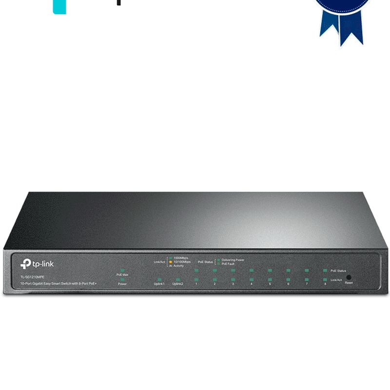 Tplink  Tlsg1210mpe  Switch Easy Smart 10 Puertos 8 Puertos Poe
