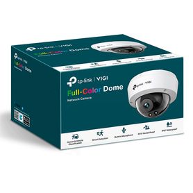 vigi c25028mm cámara ip domo full color de 5 mp  wdr verdadero poe12 v cc lente fija de 28 mm micrófono incorporado ranura micr