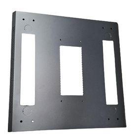 saxxon sxr42u6642s  gabinete de piso color negro  42ur  puerta de vidrio templado  alto 198 cm  ancho 60 cm  profundidad 60 cm 